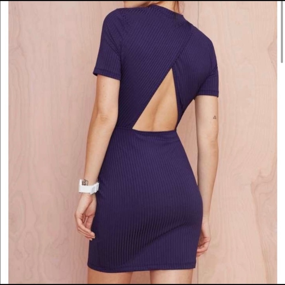 Nasty Gal Ribbed Bodycon Dress